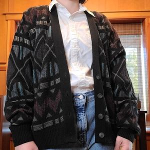 70s VINTAGE Grandpa cardigan sweater
